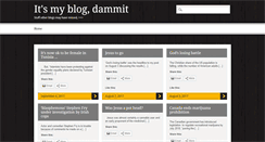 Desktop Screenshot of myblogdammit.net